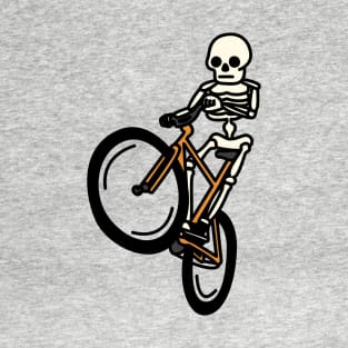 Bike Wheelie Skeleton Dude T-Shirt